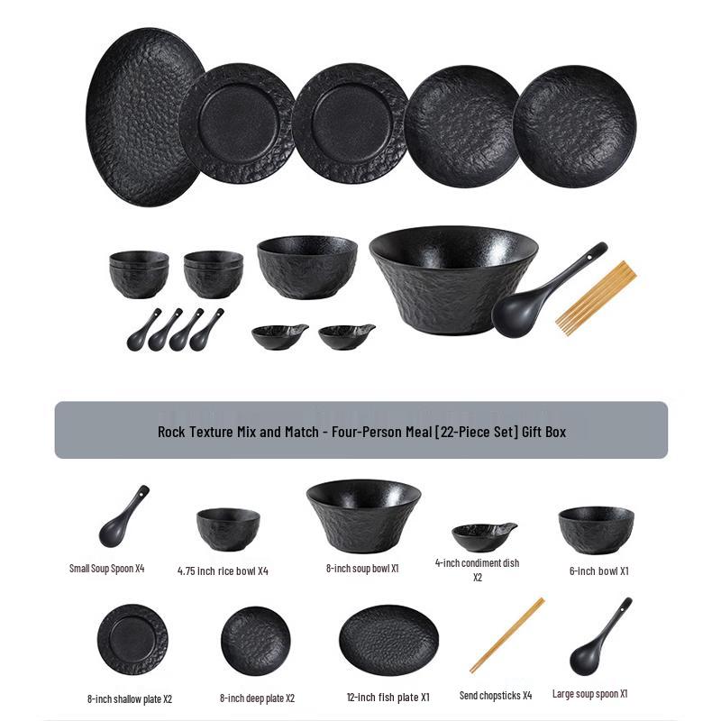 Ailan Huijia A1 Underglaze Ceramic Dinnerware Set