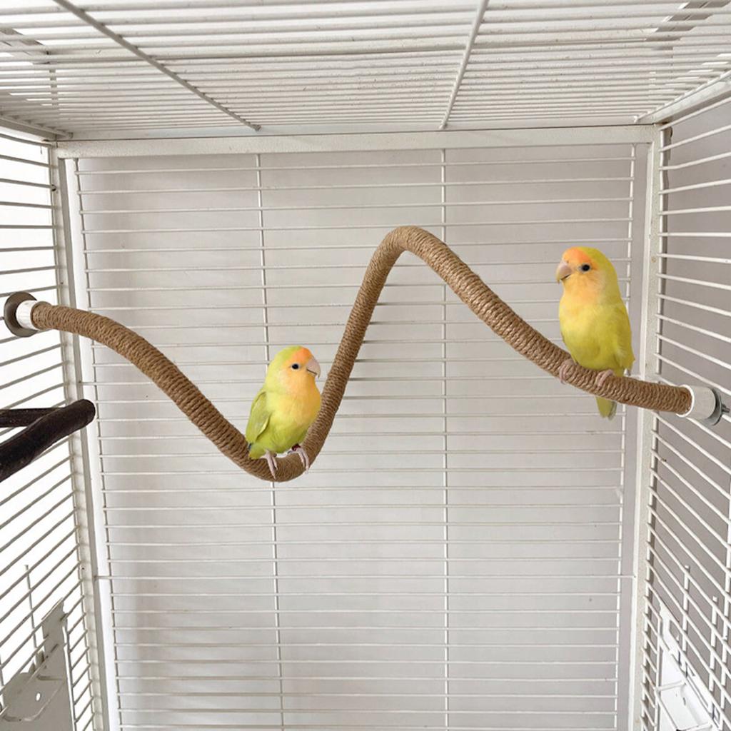 Parrots Grinding Scratchers Perch Cage Mount Bird Stand Cage Toy Rod Swing Rack Toy Grinding Perch Supplies