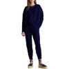 Polo Ralph Lauren SS22 Einfarbiger Zopfstrick Rundhals Langarm Pullover Damenpullover Blau 211856724-001