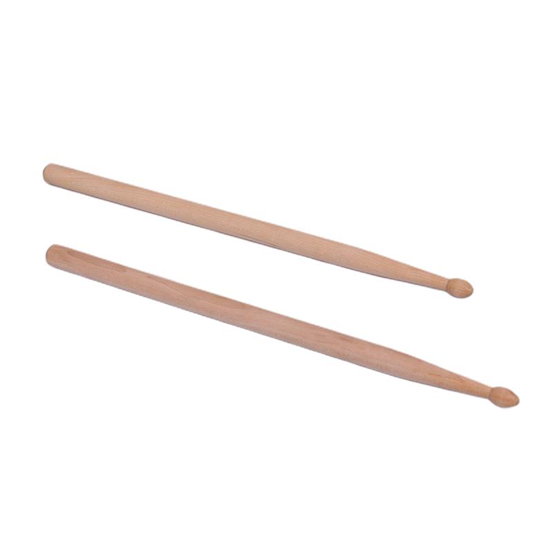 1Pair Lightweight Music Children Maple Wood Oval Tip Drum Sticks Accessories
