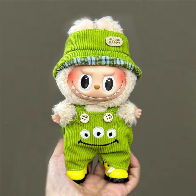 15 17cm For Labubu Doll Disney Goofy Winnie Mickey Minnie Mouse Outfit Clothes Plush Stitch Tigger Cosplay Clothing Accessories