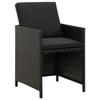VidaXL Garden Dining Furniture and Cushions 5 Pcs Dining Room Furniture Table and Dining Chairs Terrace Patio 3095504