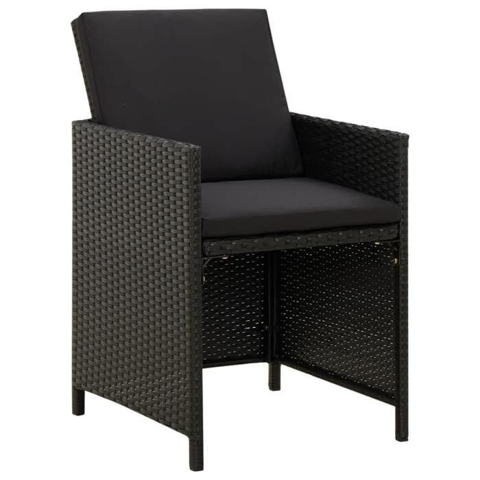 VidaXL Garden Dining Furniture and Cushions 5 Pcs Dining Room Furniture Table and Dining Chairs Terrace Patio 3095504