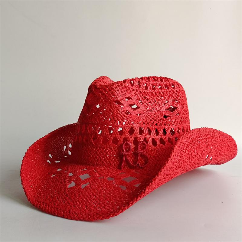 

Western Cowboy Straw Hat Letter Straw Hats for Women Men Summer Outdoor Holidays Beach Sun Hat Straw Hats for Women Panama 55-58CM