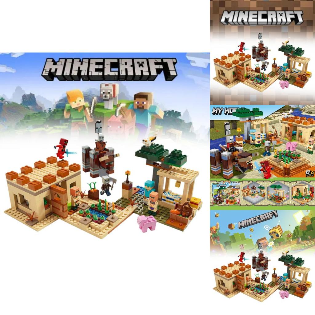 Compatible Lego My Villagers Attack 21160 Building Blocks Toy Set For Kids 800 Pieces