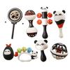 Hochet pour bébé Maracas Jouet Thème Panda en Plastique Multi-usage Pour l'Éducation Précoce Coordination Main-Œil Amélioration de la Motricité