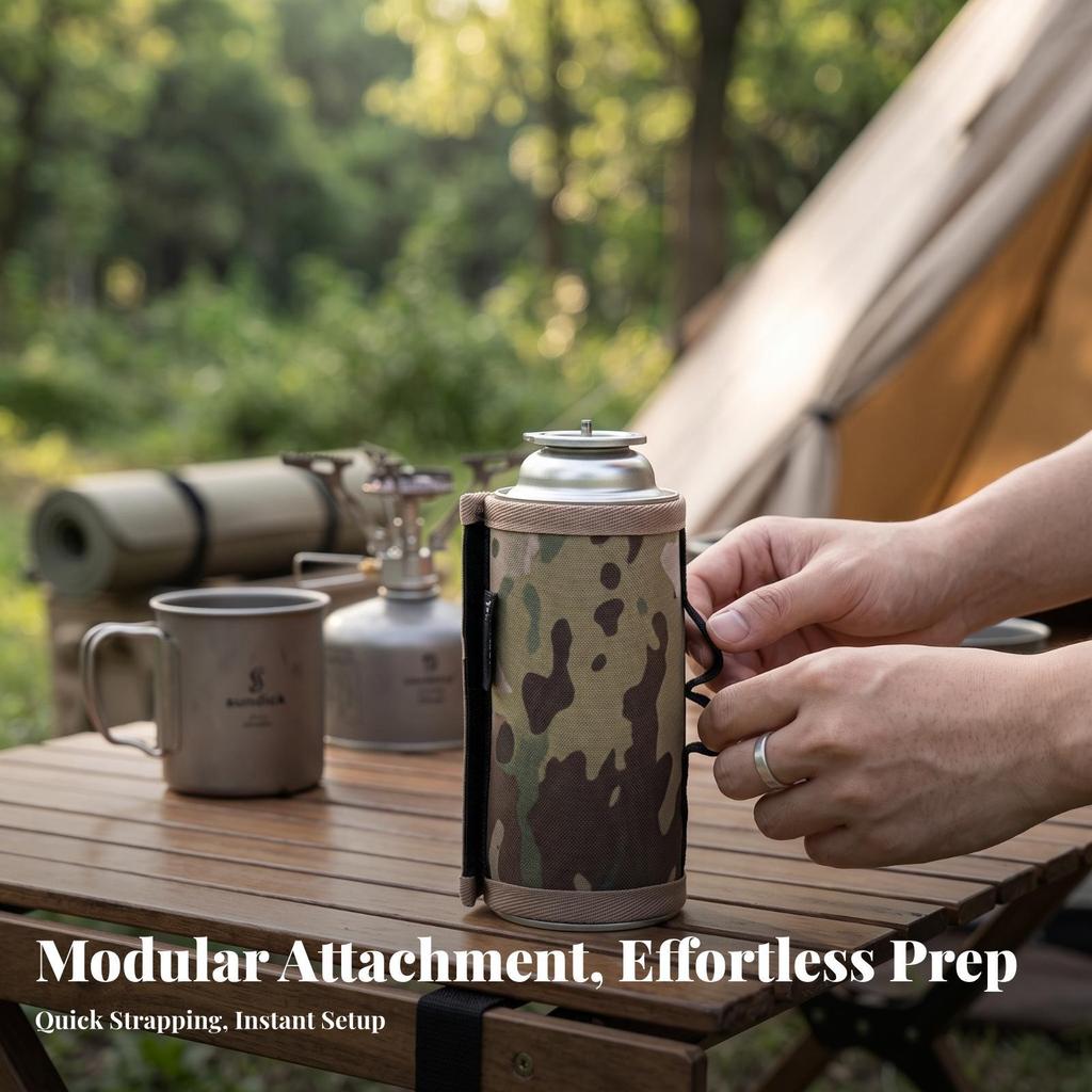 Polyester Gas Canister Cover | Zippered, Tank guard Case, for Camping, ,