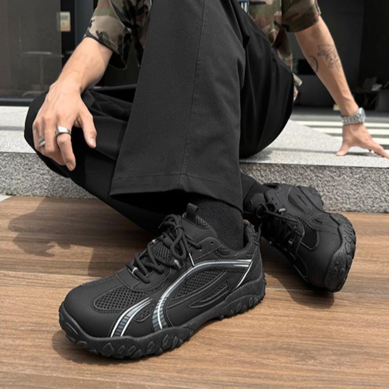 Fashion Men's Niche Design Fashion Trend Low Top Casual Sports Shoes 2025 Autumn Mesh Breathable Comfortable Non Slip Platform sneakers