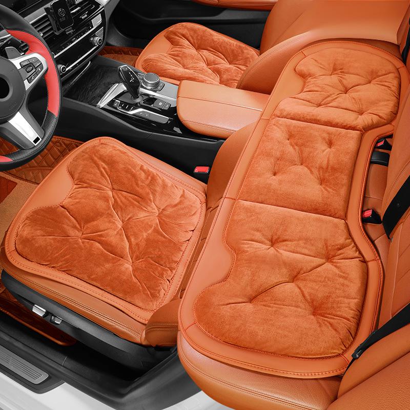 

Плюшевая подушка на сиденье автомобиля со спинкой - Утолщенная для тепла осенью/зимой