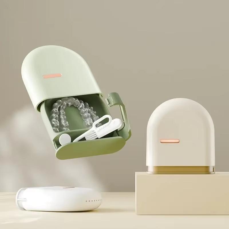 Portable Breathable Retainer Case With Tool Drawer Orthodontic Aligner Box Mouthguard Container For Travel Daily Use