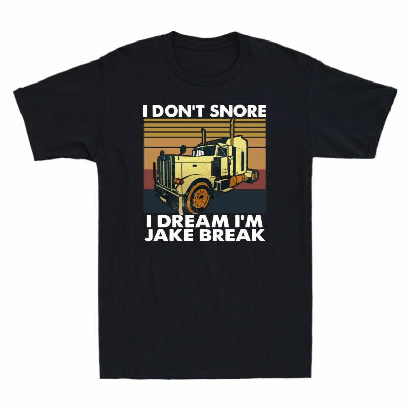 Tee Cotton I I Dont Sport Grey Unisexs Jake Tshirt Break Snore Retro Dream Im S