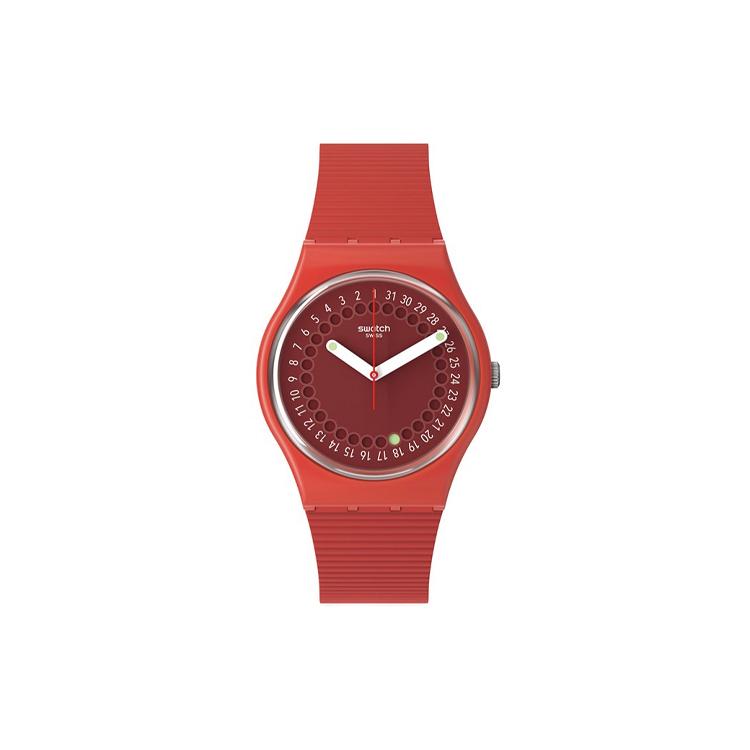 SWATCH Unisex 34mm Red Watch SO28R400 SO28R400 Red