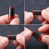 MPSGW1 Car Accessories Carbon Fiber Wheel Tire Valve Caps Stem Case for Volkswagen Golf Tiguan Jetta GTI Bora VW R Polo Passat Rline