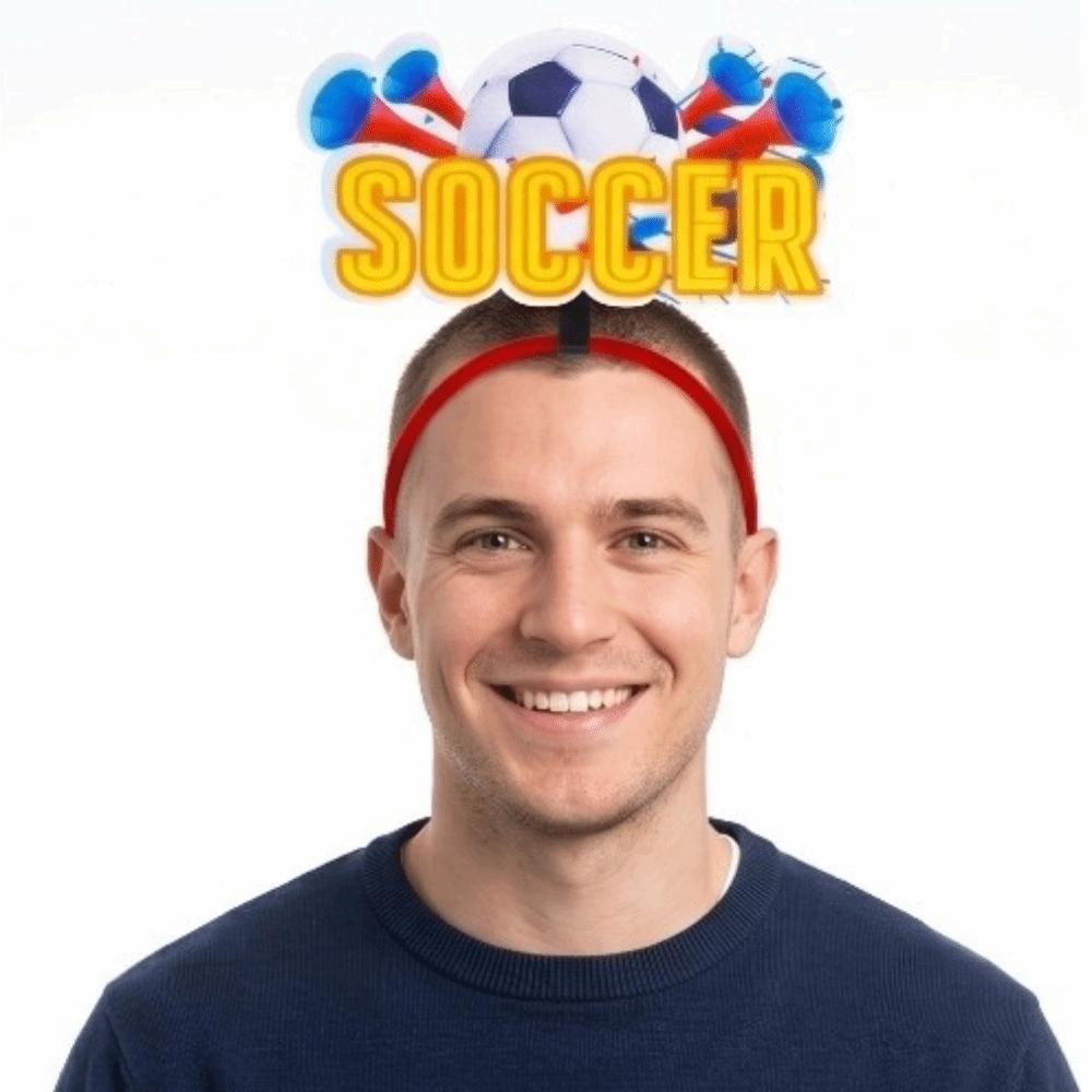 Plastic Soccer Fan Headband Charming Design Cheering Hair Band Photo Props