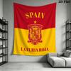 La Roja Wall Tapestry Aesthetic Wall Hanging Printed Fabric Blanket Decorative Tapestries for Bedroom Living Room Home Decor