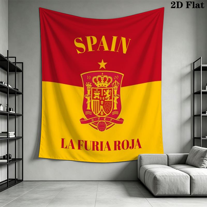 La Roja Wall Tapestry Aesthetic Wall Hanging Printed Fabric Blanket Decorative Tapestries for Bedroom Living Room Home Decor