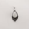 Rainbow Moonstone Gemstone 925 Sterling Silver Handcrafted Jewelry Pendant 1.5" For Gift PP-70-24