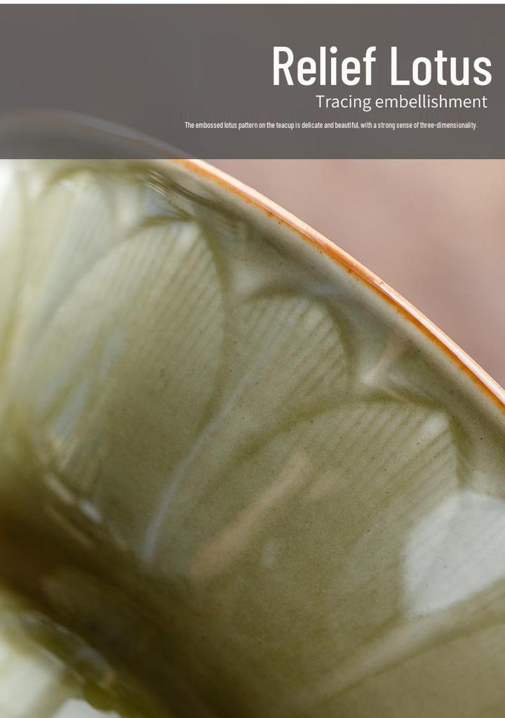 Miyi Yue Celadon Kleine Tasse: Geheime Farbe Glasur Porzellan Gongfu Teegeschirr Verkostungstasse