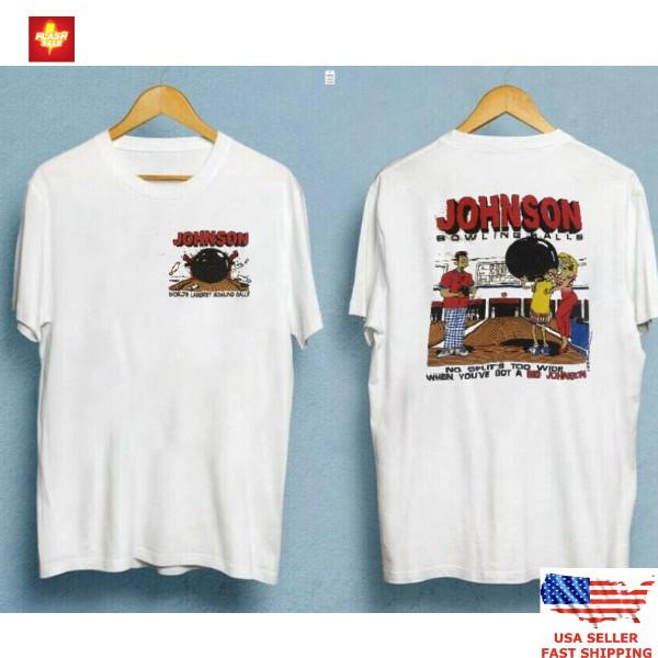Trending Vintage Big Johnson Adult Parody T-shirt Bowling Themed Adult. Unisex T-Shirt XXXL