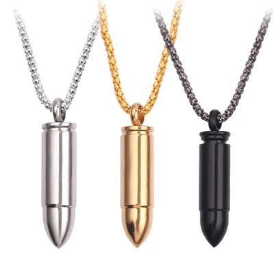1Pcs Bullets Pendant Stainless Steel For Daily Wearing Party Classic Necklace