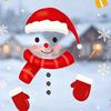 Creative Holiday Gifts Christmas Static Window Clings, Smiling Snowman Decals with Snowflake Transparent Film Patterns, Waterproof PVC Glass