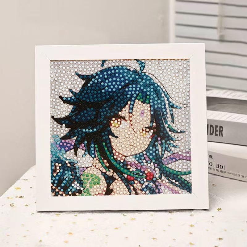 High-End Diamond Painting Diy Van Gogh Starry Sky Cat Creative Handmade Toy Table Decoration Diamond Painting With Frame
