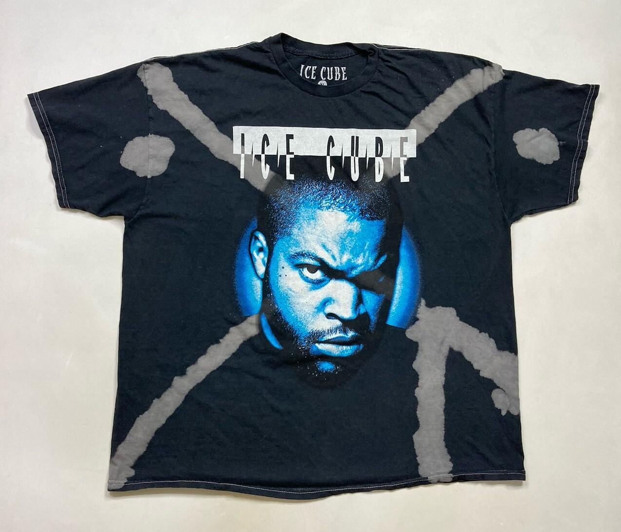 Ice Cube Graphic T-shirt Men XL Black Tie Dye Short Sleeve Music M