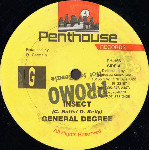 

12inch Record GENERAL DEGREE - Insect PH166 Penthouse Recor US Reggae, Ska & Dub Used