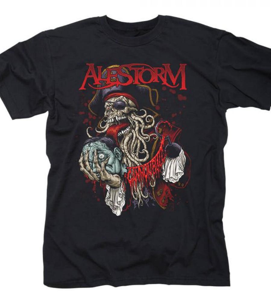 Винтажная футболка группы Alestorm Черная Унисекс Футболка Все Размеры от S до 5XL XA1043 Унисекс Футболка S