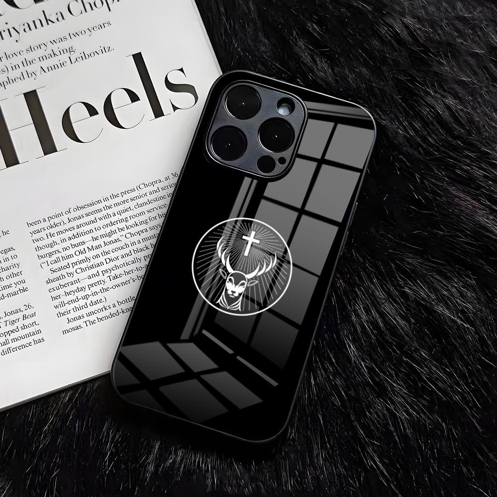 Hot J-Jagermeisters Phone Case For IPhone 17 Air 16 E Pro Max 15 14 13 Mini 12 Pro 11 Max Plus Black Glass Cover