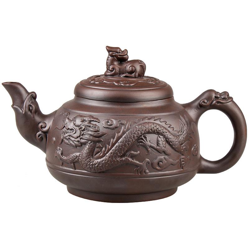 Large Yixing Zisha Handmade Ceramic Teapot for Kung Fu Tea
