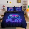 Gamepad Comforter Cover Bedding Set Teens Video Duvet Cover for Youth Kids Boys Modern Controller Bedspread Queen/King Size