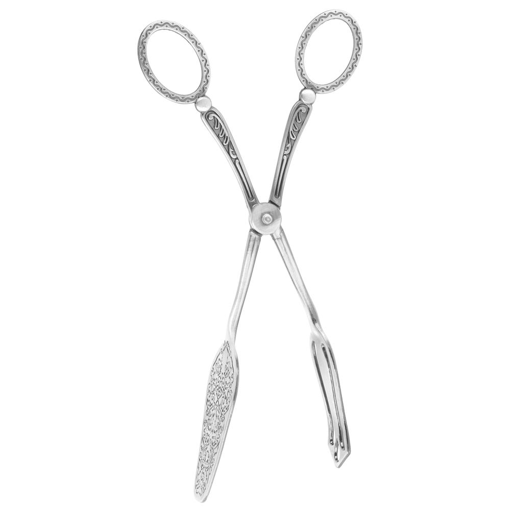 Retro Elegant Zinc Alloy Bread Tong Cooking Baking Kitchen Food Clip