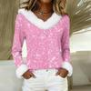 Long Sleeve Shirts For Women Cute Tops Christmas Prints Tees Blouses Casual Plus Size Basic Tops Pullover