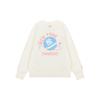 MLB New York Yankees Planet Letter Print Crewneck Sweatshirt Unisex Sweatshirt Cream-White 3AMTL0121-50CRS