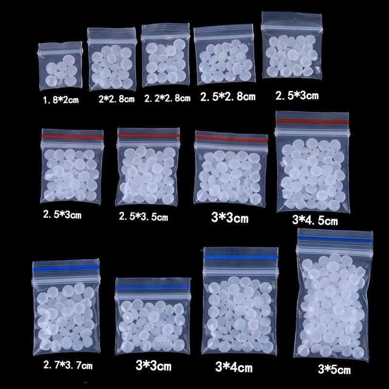

Дуже маленькі прозорі самоклеючі пластикові пакети для зберігання таблеток та шпильок 3*5cm