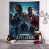 Film WWalkings Classic Movie Ddead Colorful Tapestry Wall Hanging Hippie Flower Wall Carpets Dorm Decor Wall Art Decor
