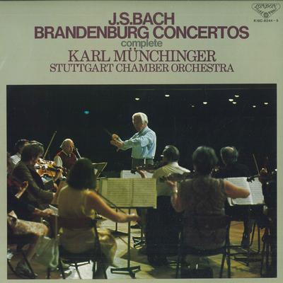 LP Record KARL MUNCHINGER, STUTTGART CHAMBER  - J. S. Bach: Complete Brandenburg Co K18C82445 LONDON 1982 Japan Obi Classical Used