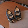 Leopardenmuster Leder Schuhe für Mädchen Mode Prinzessin Hohe Qualität Weiche Sohlen Hochzeitsfeier Schuhe Kind Flache Schuhe I09275