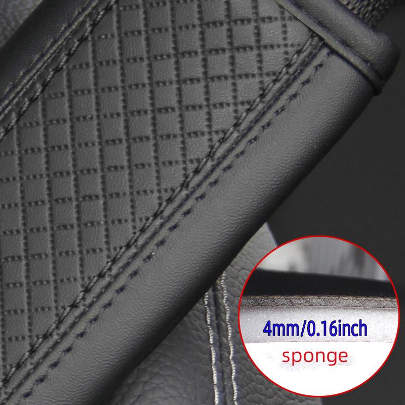 1/2Pcs Car Seat Belt Shoulder Pads Leather Non Slip Relieve Shoulder Pressure Universal Fit For Daily Driving Long Road Trips