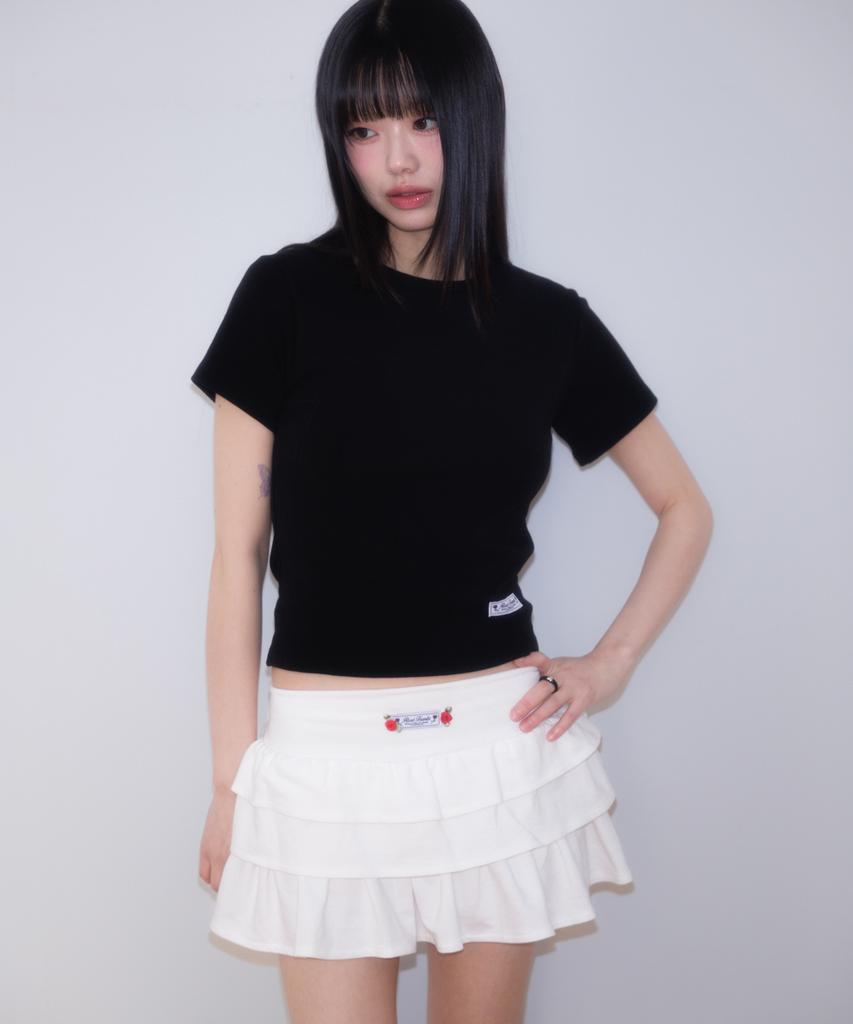 Rose Franz Rose Cancan Mini Skirt [White]
