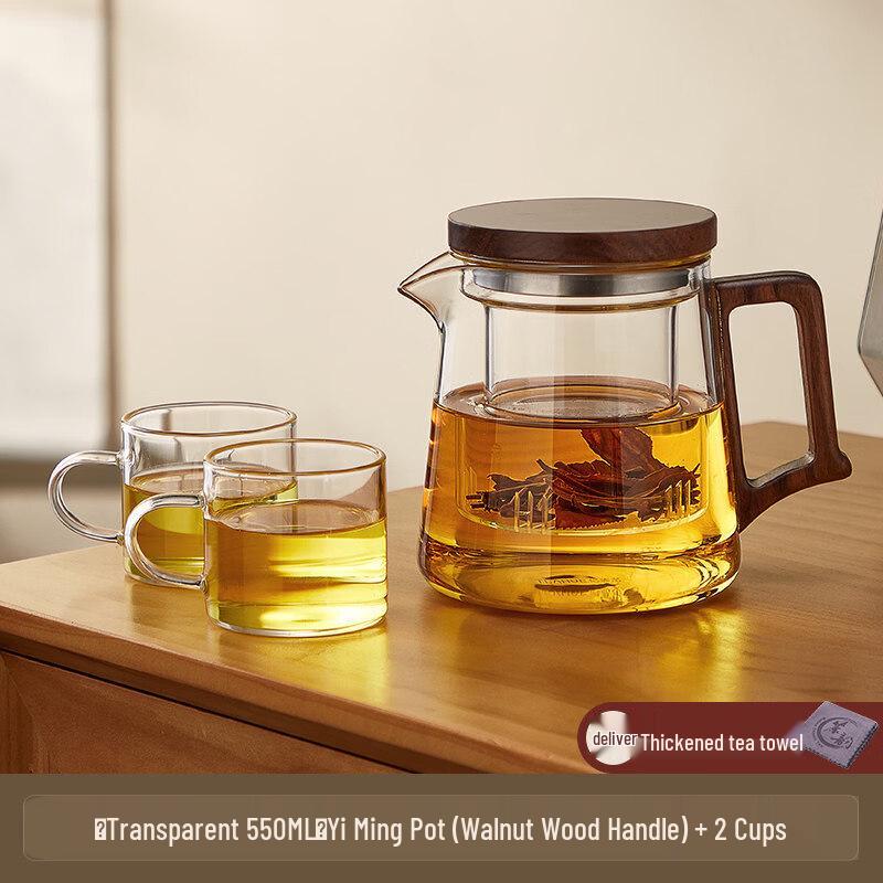Jingbaodi High Temperature Resistant Glass Teapot 550ml