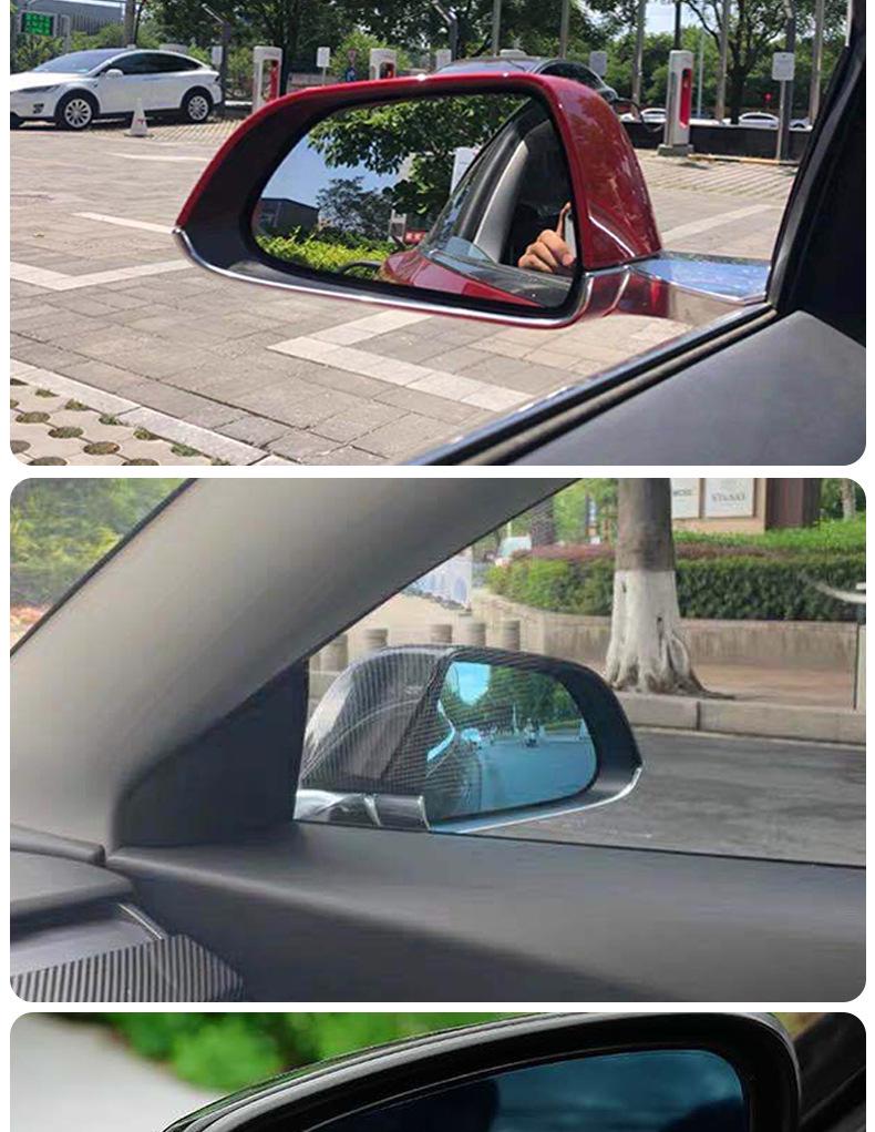 Tesla Model 3 Anti-glare Heated Wide-angle Mirror and Backup Camera Lens