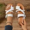 New Summer Plus Size Women's Toe Thong Fashion Flat Heel Casual Slide Sandals
