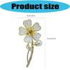 Elegant Pearls Shell Flower Brooch Zinc Alloy Secure Pin Formal Occasion Jewelry Accessory Clothing Accessories