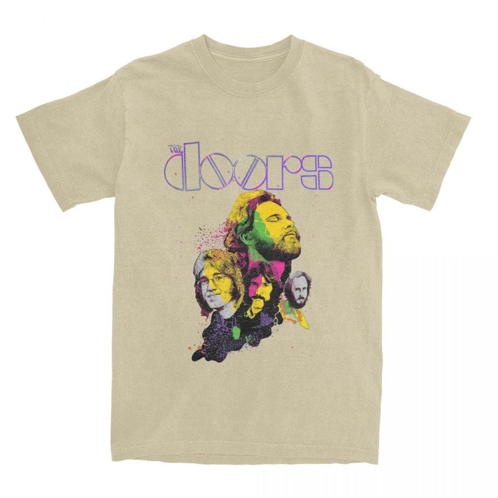 Jim Morrison Doors Band T-Shirt Accessoires Herren Damen Reine Baumwolle Verrücktes T-Shirt Kurzarm Kleidung Geschenkidee