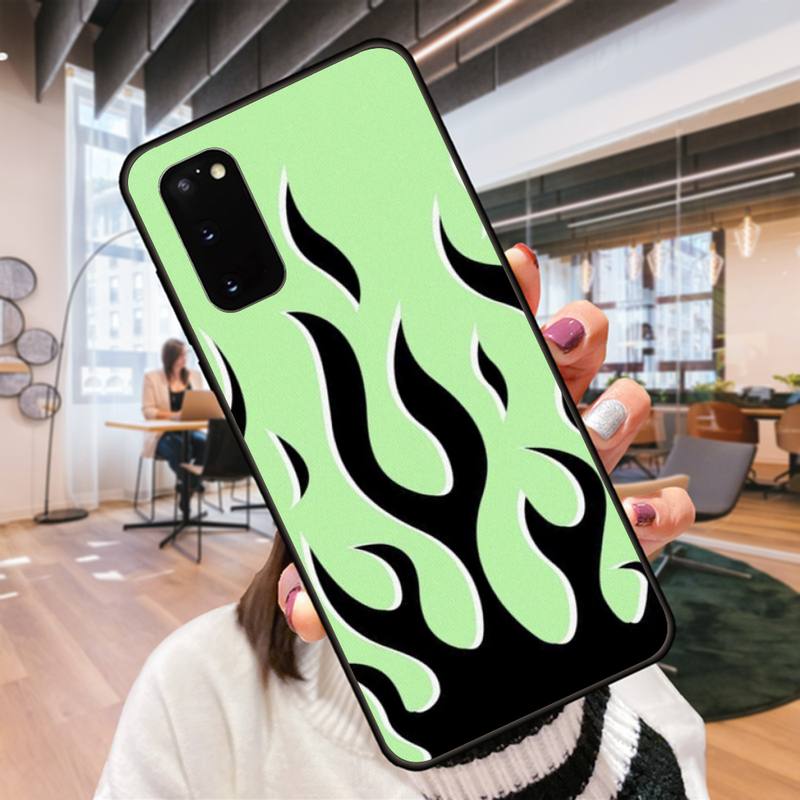 Cool Flame Art Phone Case For Samsung Galaxy S9 S9plus S20 5G S20 ULTRA 5G S20 Plus 5G S21 S30 Case Cover