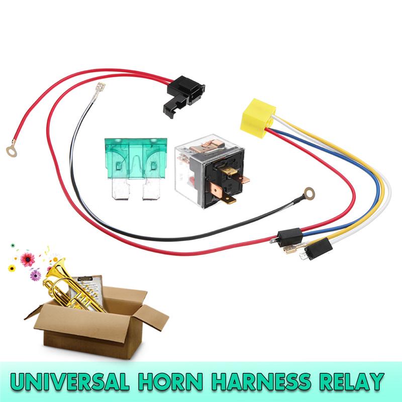 Universal Car Truck Train Dual Tone Electric Air Horn Wiring Harness Relay 12v At Affordable S Free Real Reviews With Photos Joom Universal Car Truck Train Dual Tone, Air Horn Train Wiring Diagram Without Relay