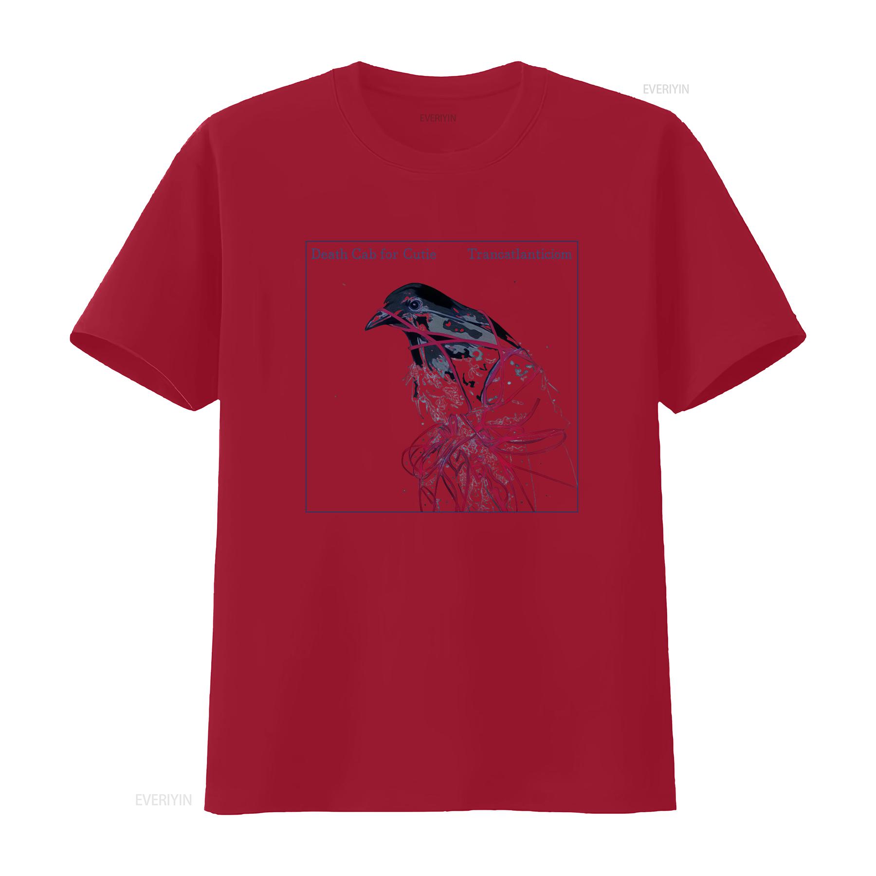 

Death Cab For Cutie Trancatlanticiom Print T Shirt Unique Artistic Design Music Fans vintage Washed Unisex S