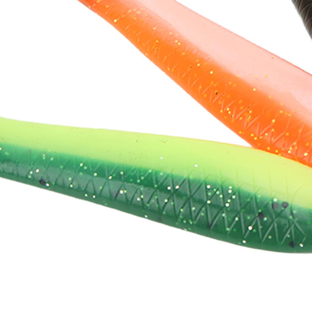 5 st Konstgjort Fiskebete 10cm 3D Simulation Silikonöga Livlig Bärbar Löja Mjukbete